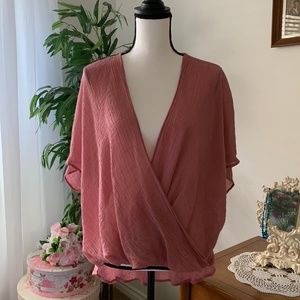 Gauzy Drape Top